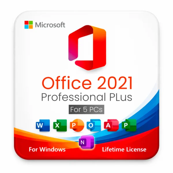 microsoft office 2021 professional plus for 5PCs